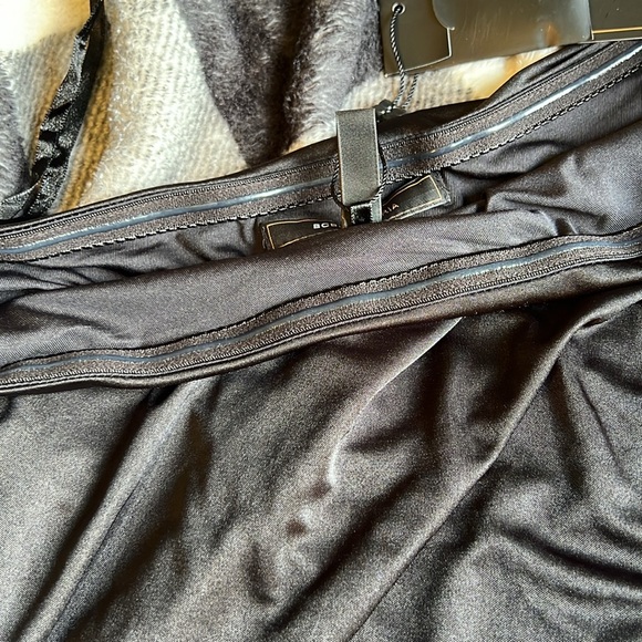 BCBGMAXAZRIA One Shoulder Little Black Dress With Jewel detail. Size Large - Picture 15 of 15